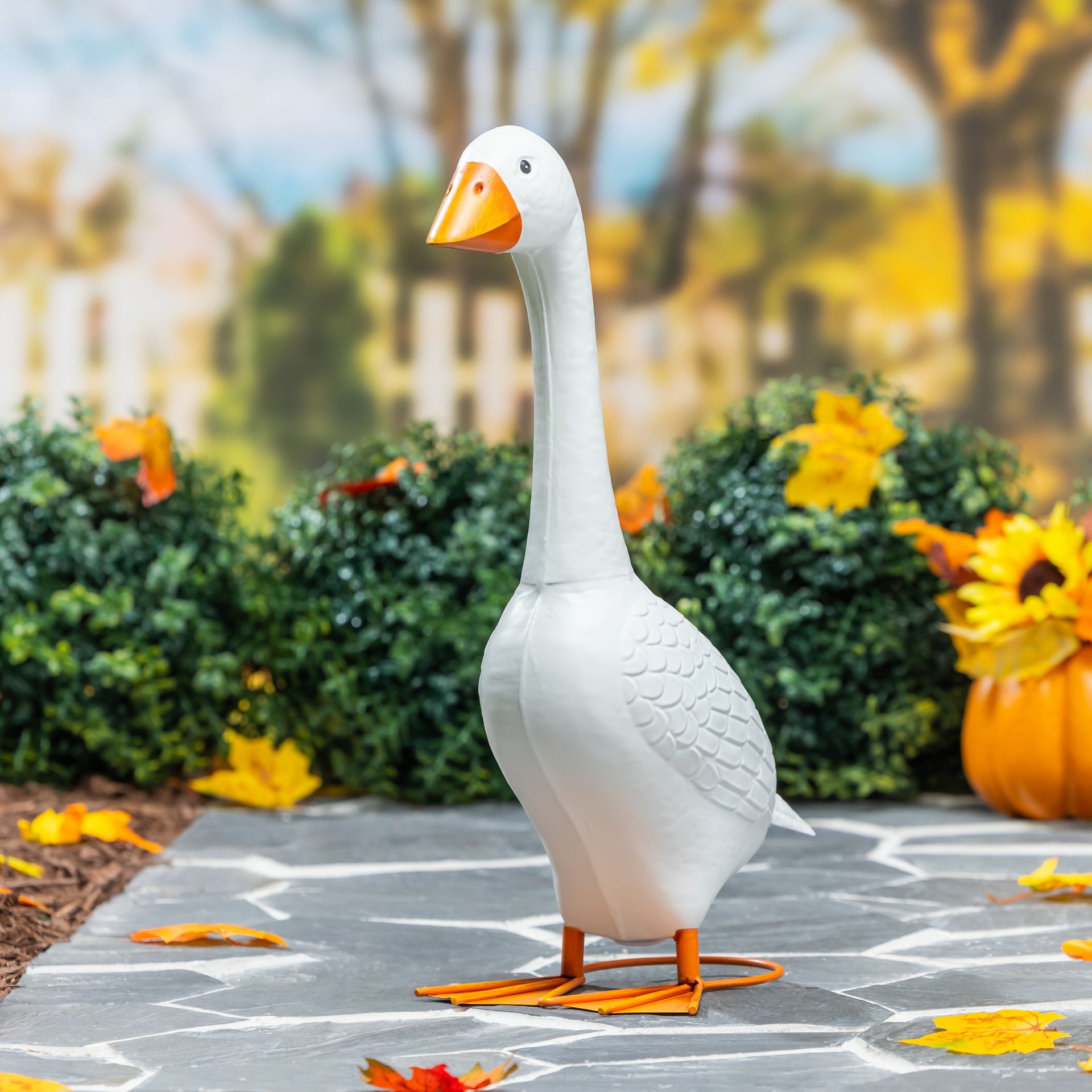 Giddy The Porch Goose Statue, Metal, 21