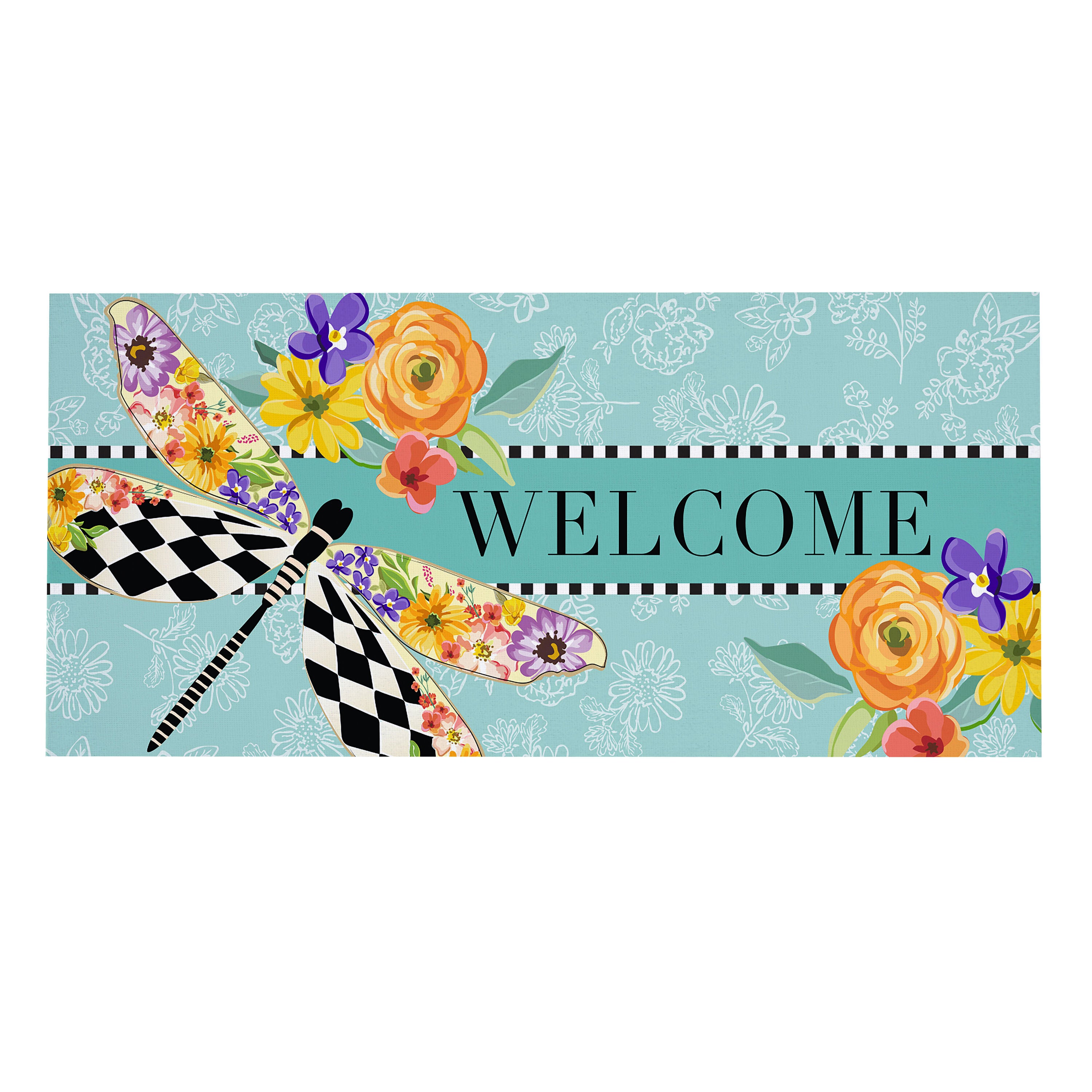 Mack Childs Dragonfly Sassafras Switch Mat – Plow & Hearth