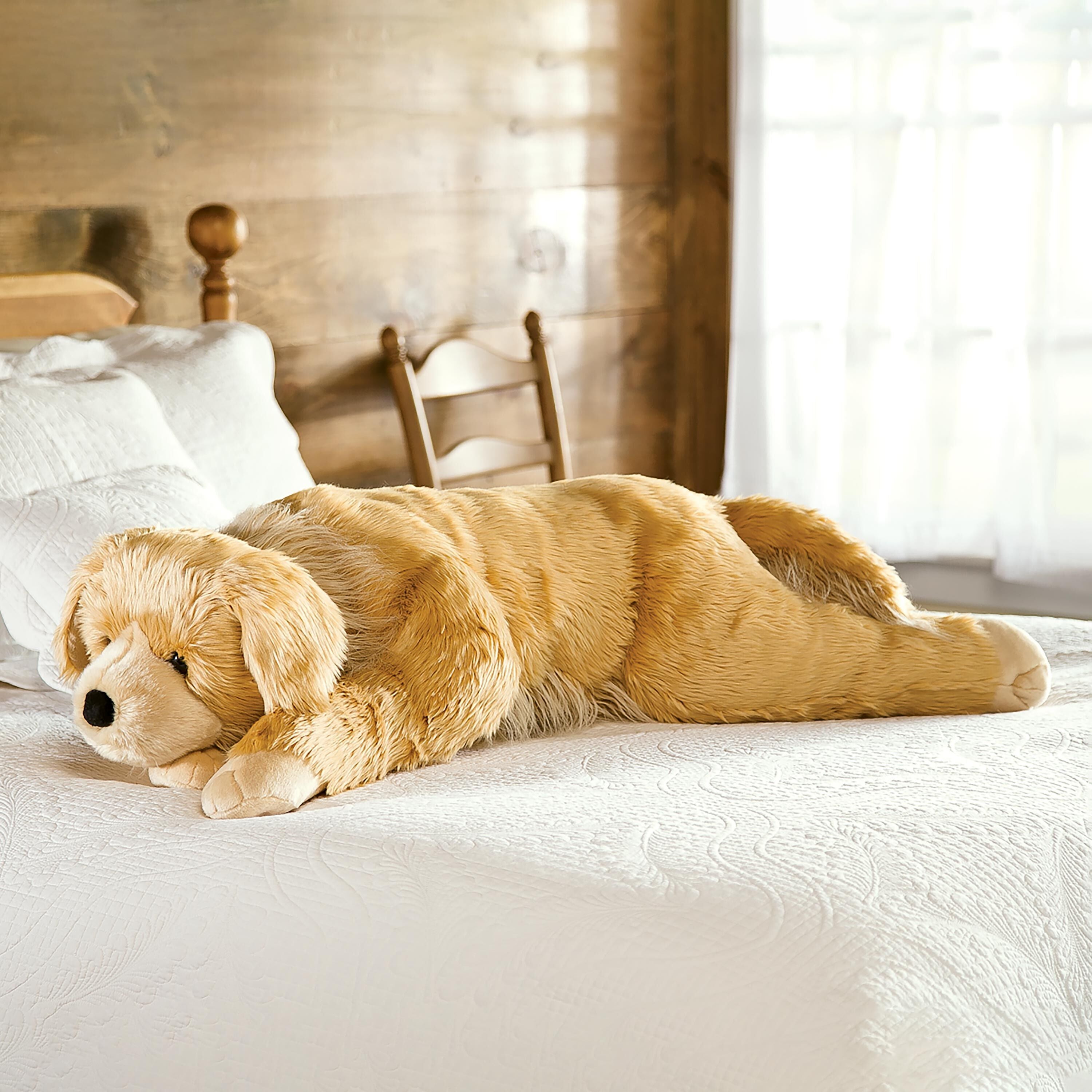 Plow & Hearth Golden Retriever Body Pillow - Thumbnail 2