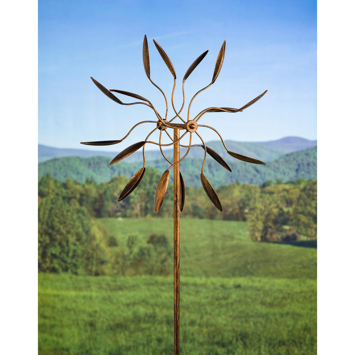 Twirler Metal Kinetic Garden Wind Spinner – Plow & Hearth