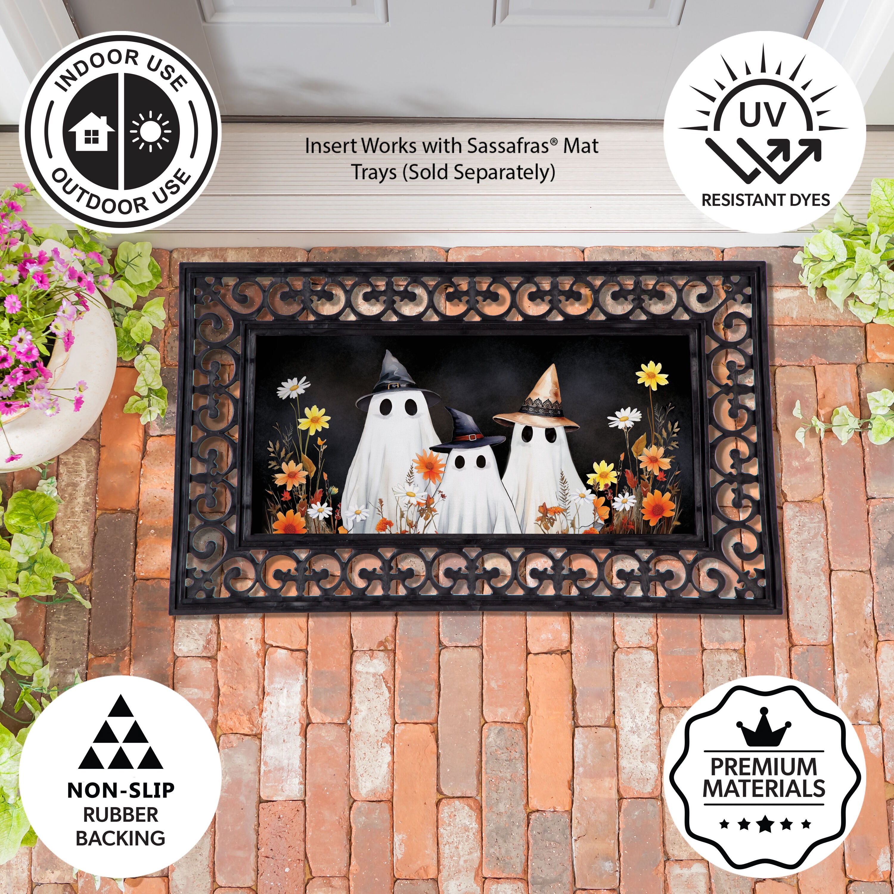 Halloween Ghost Family Sassafras Switch Mat – Plow & Hearth