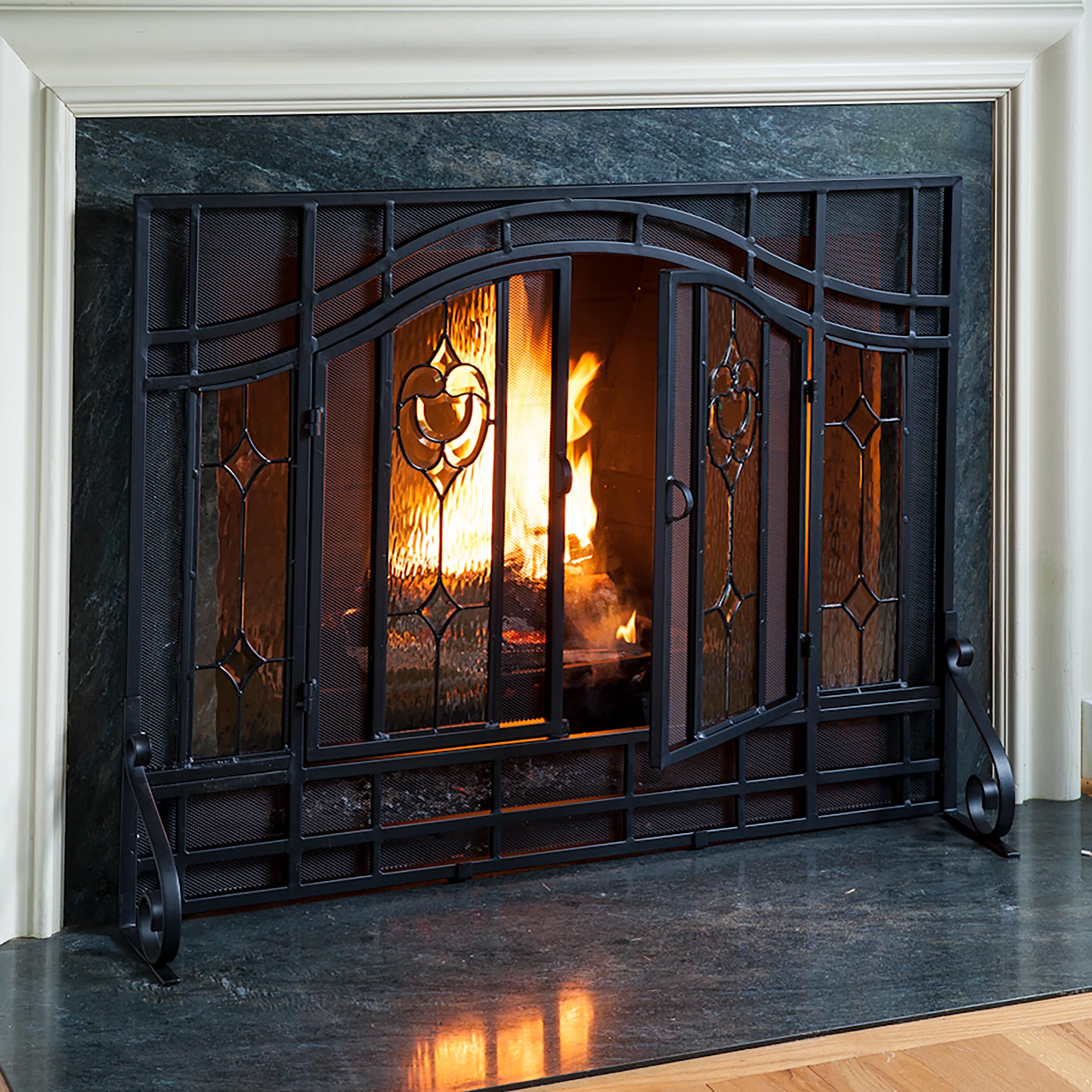 Floral Fireplace Screen | Fireplace | Plow & Hearth