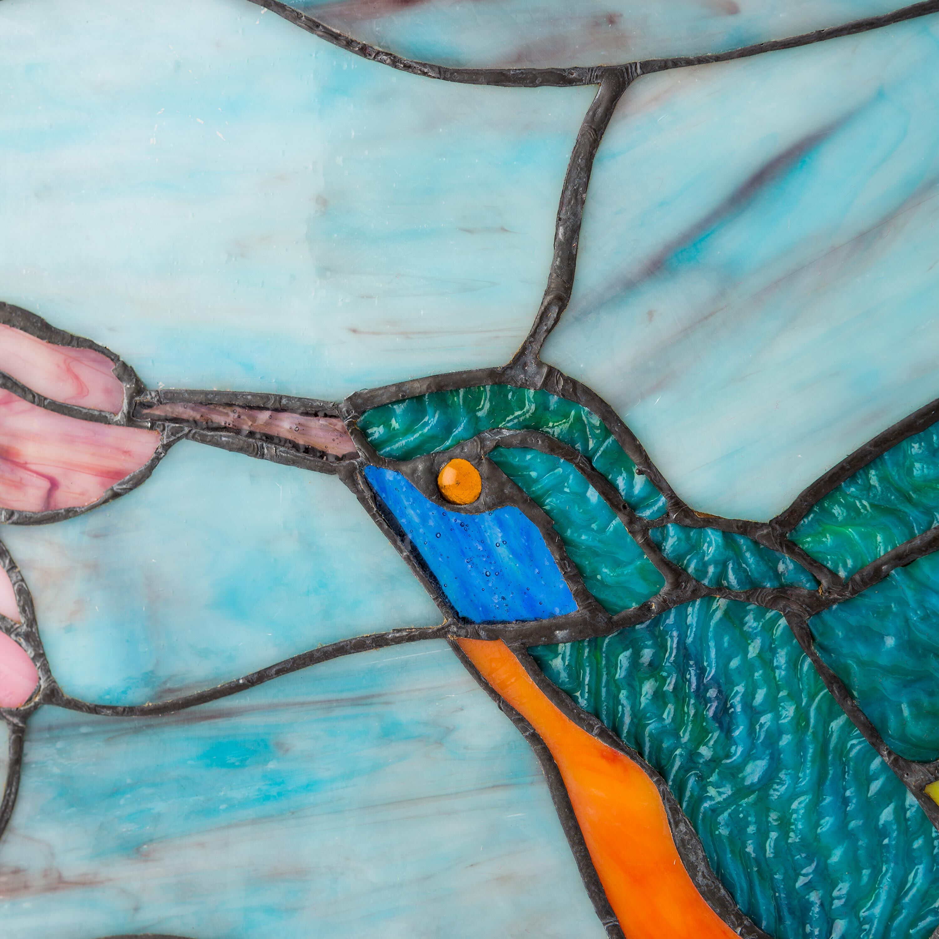 Plow & Hearth Stained Glass Hummingbird Art Panel - Thumbnail 3