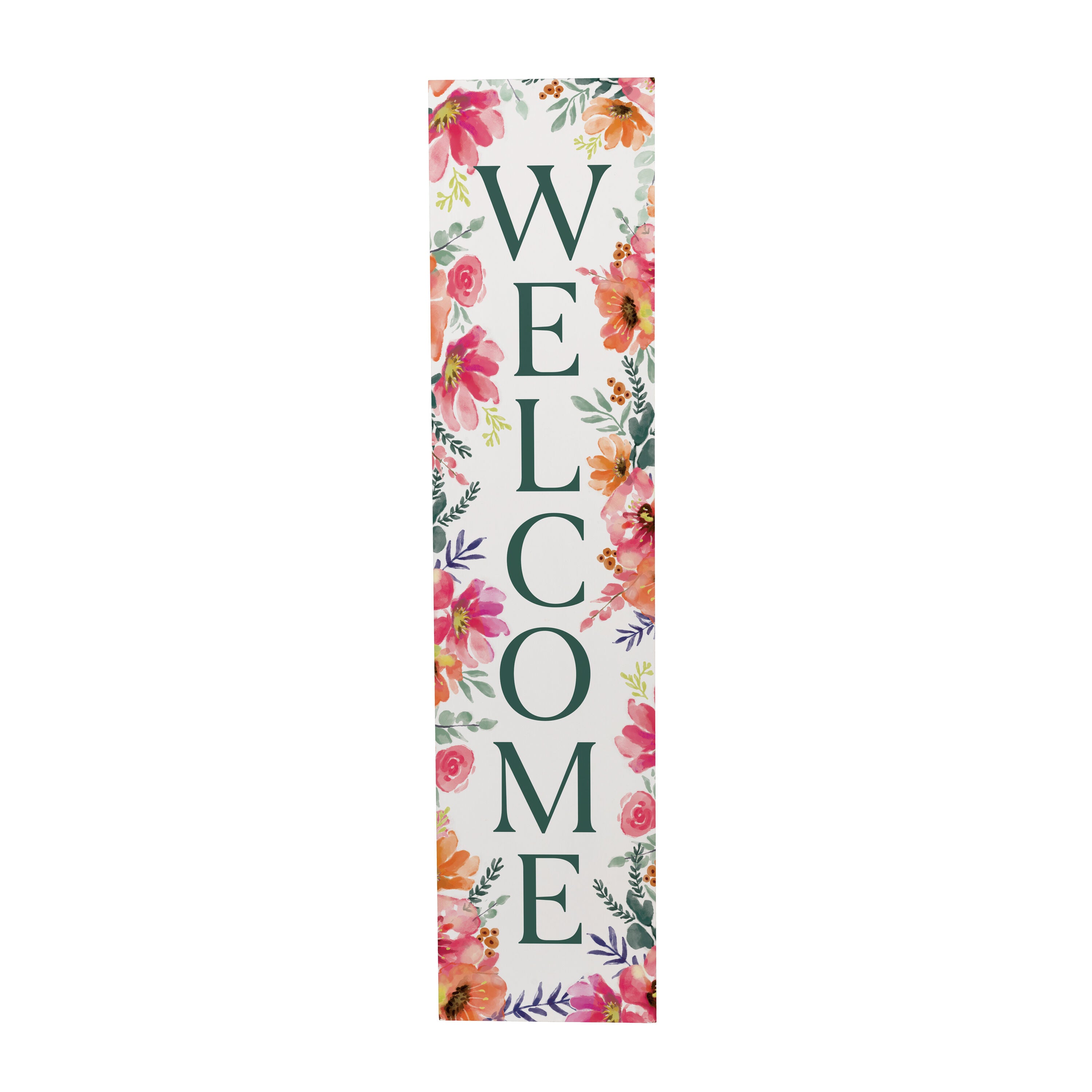 Home Coordinates Floral Welcome Porch Leaner 47