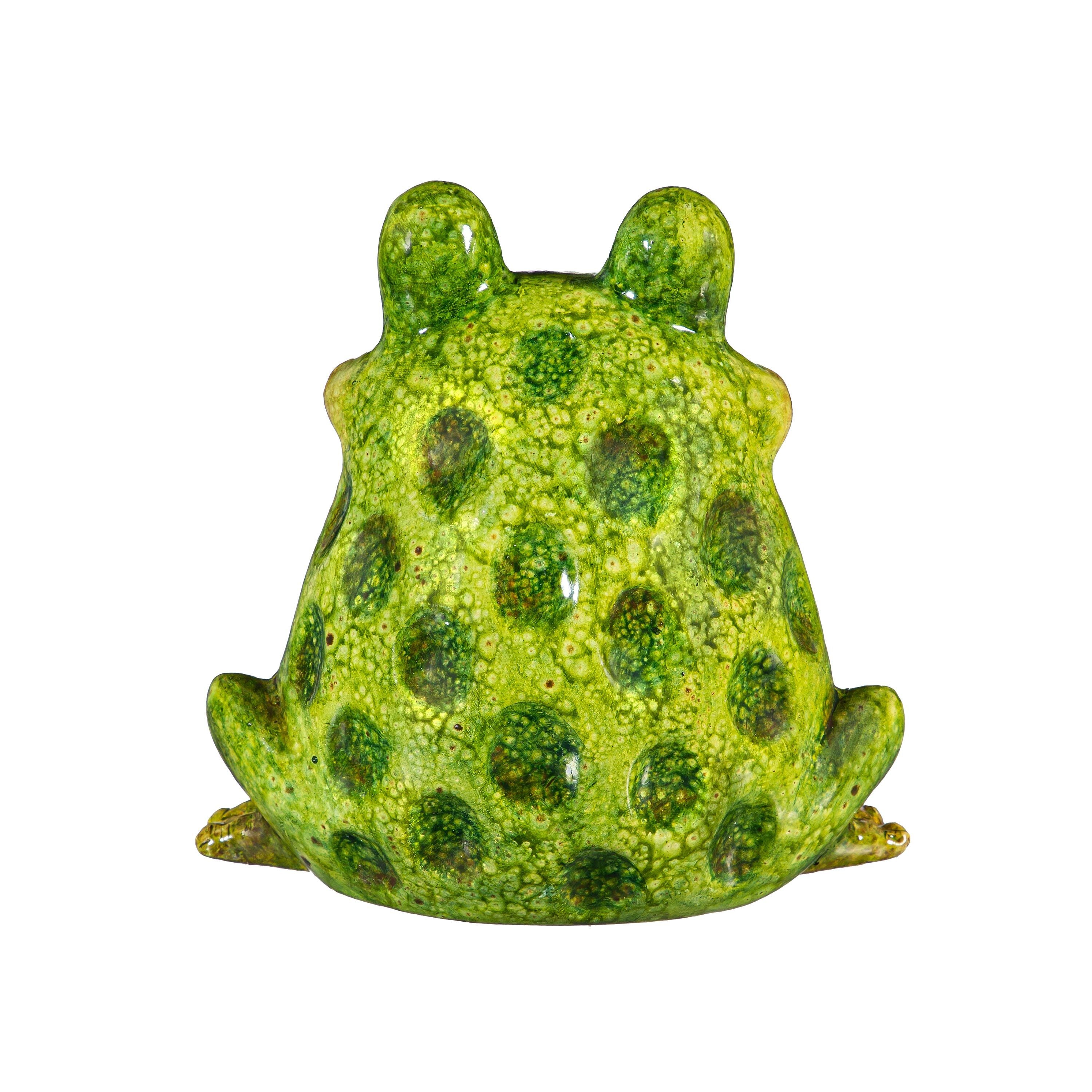 Frog Family Ceramic Statue, Set of 3, 7