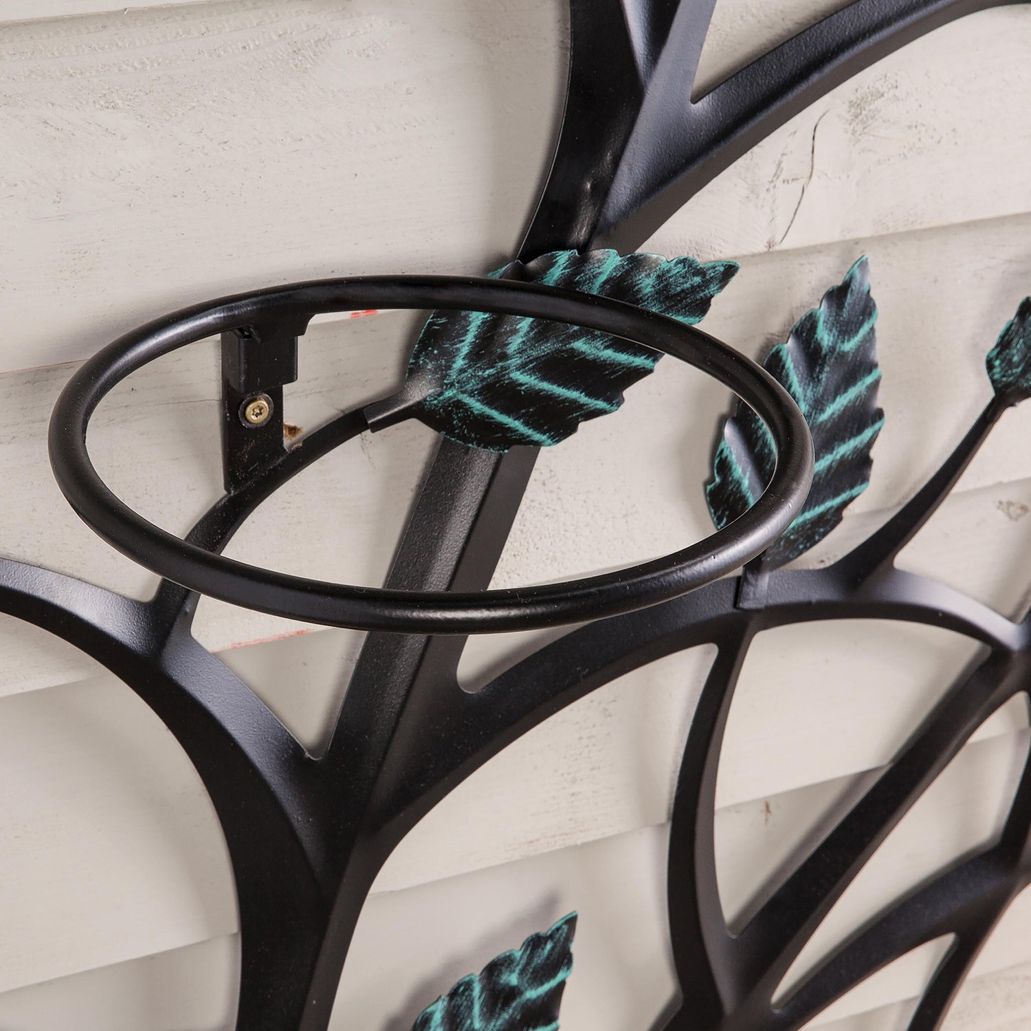 metal tree wall planter with pots Hanging Tree Trellis with Pot Holders