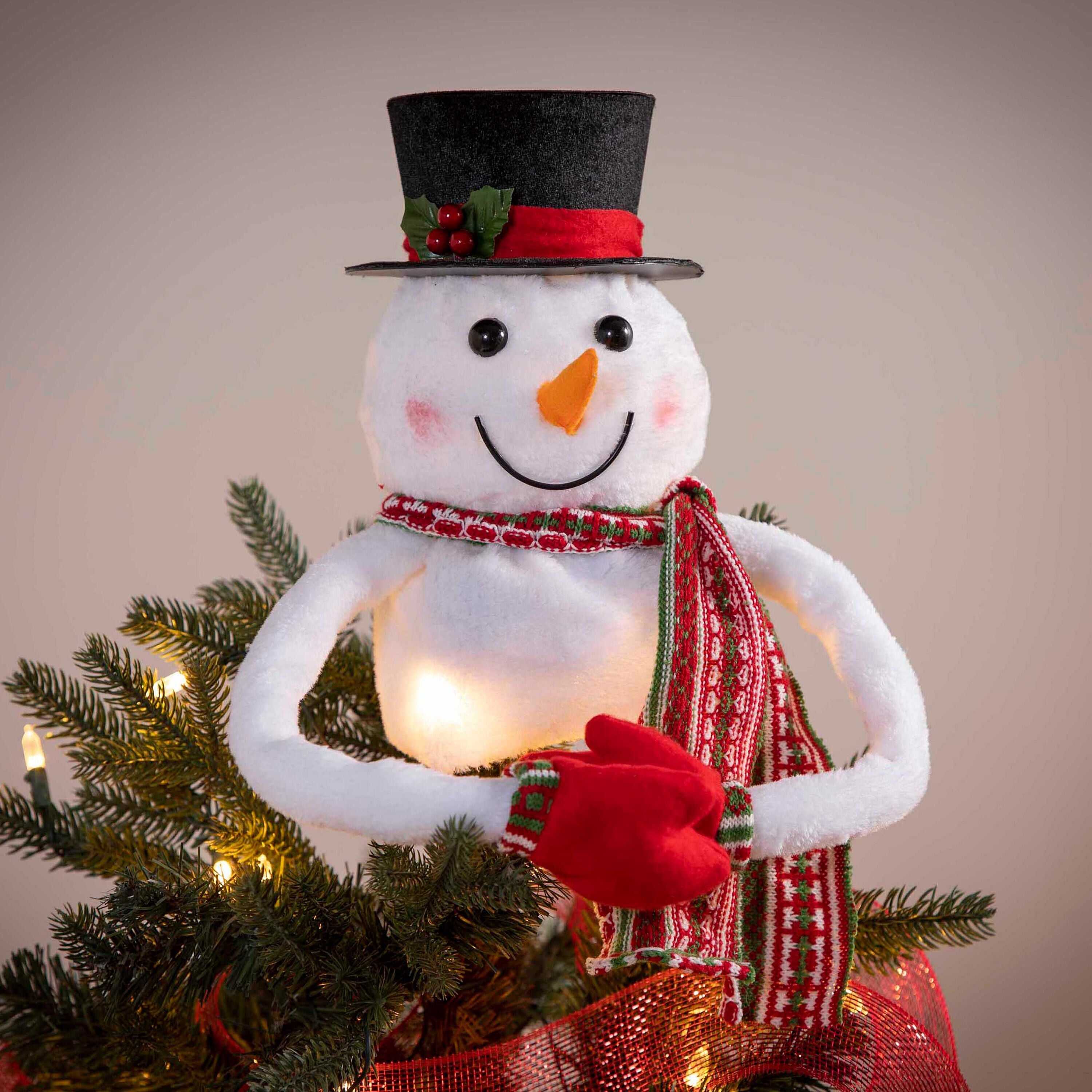 Evergreen Snowman Tree Topper - Thumbnail 2