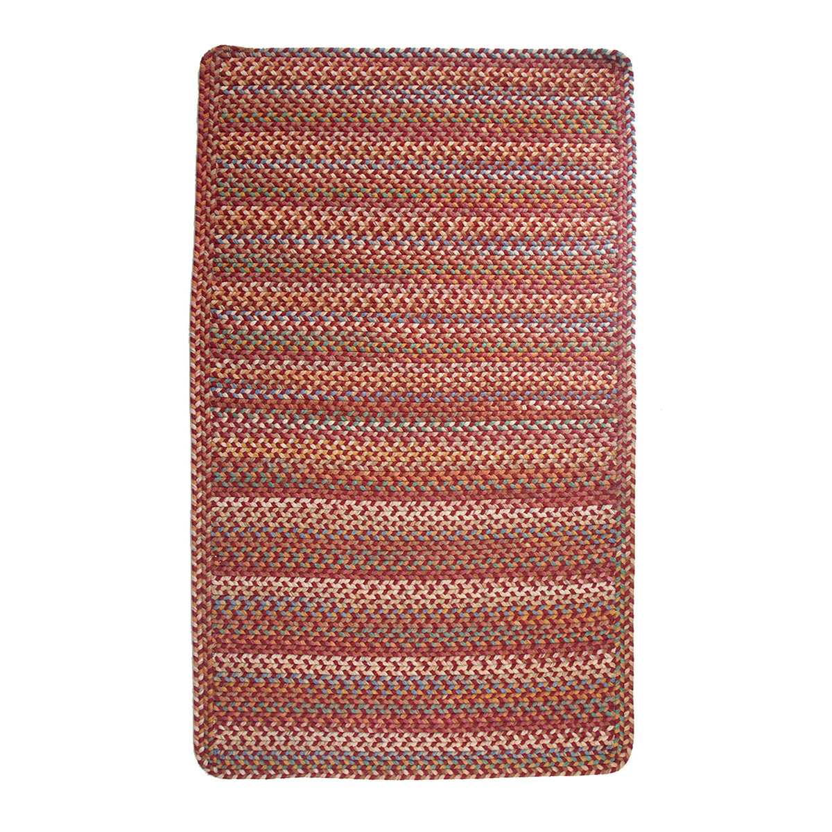 Blue Ridge Rug Falllout Blue Ridge Rectangle Wool Braided Rug, 5' x 8' | Plow & Hearth