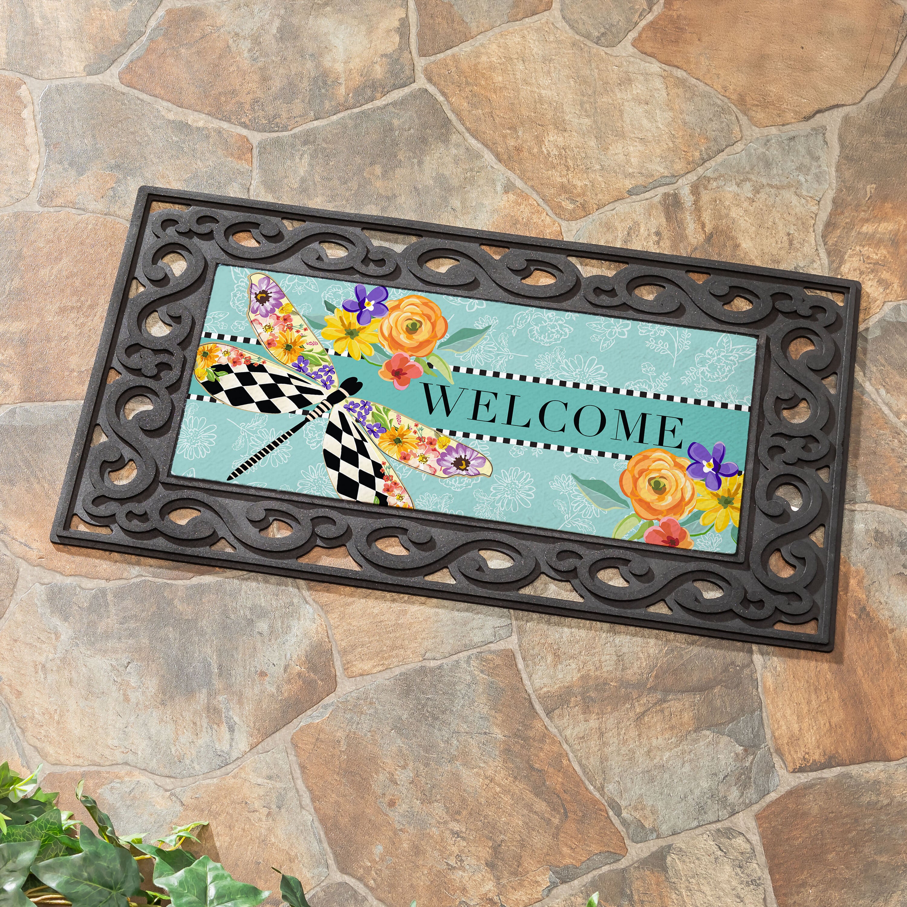 Mack Childs Dragonfly Sassafras Switch Mat – Plow & Hearth