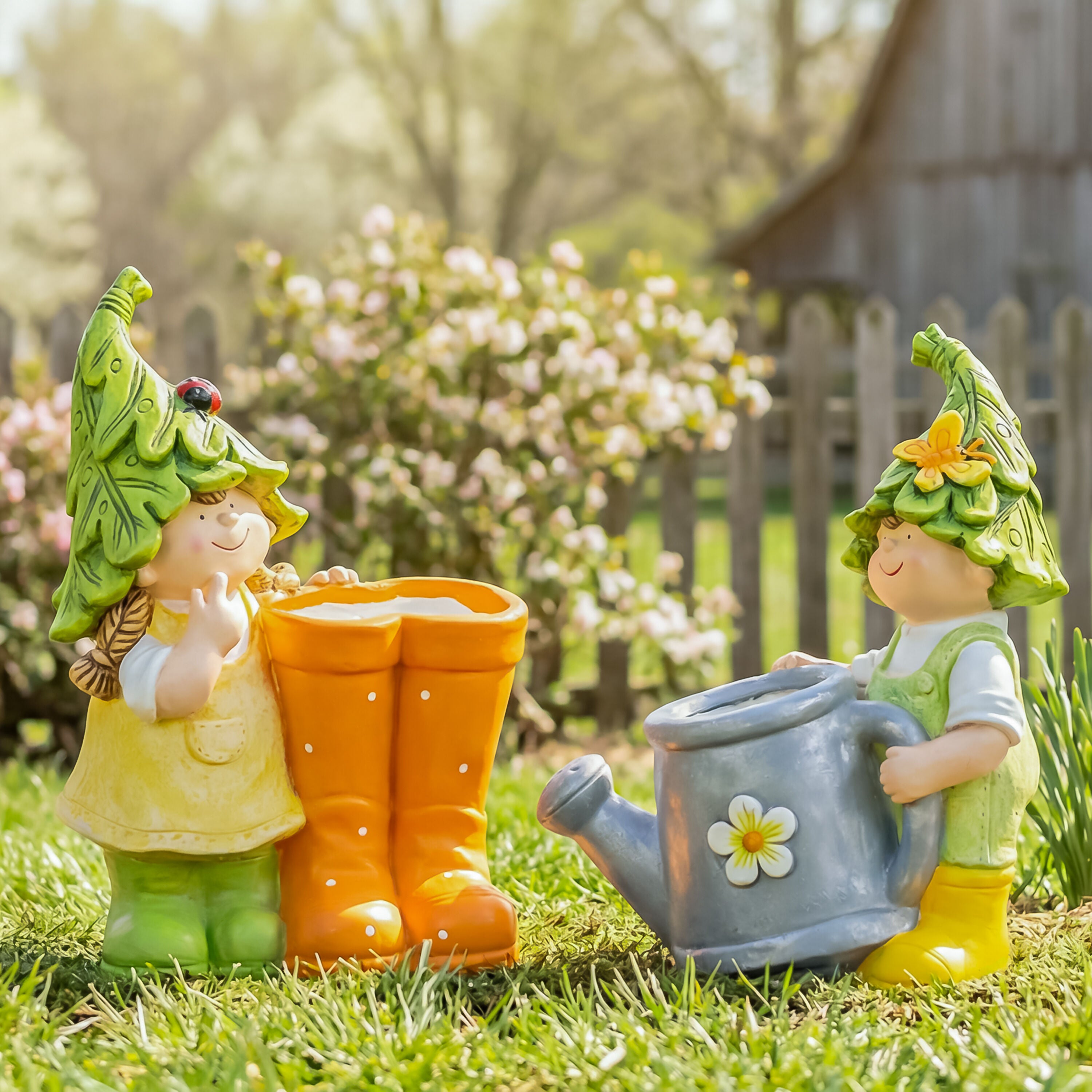 Garden Friends Children Planters, Set of 2 – Plow & Hearth