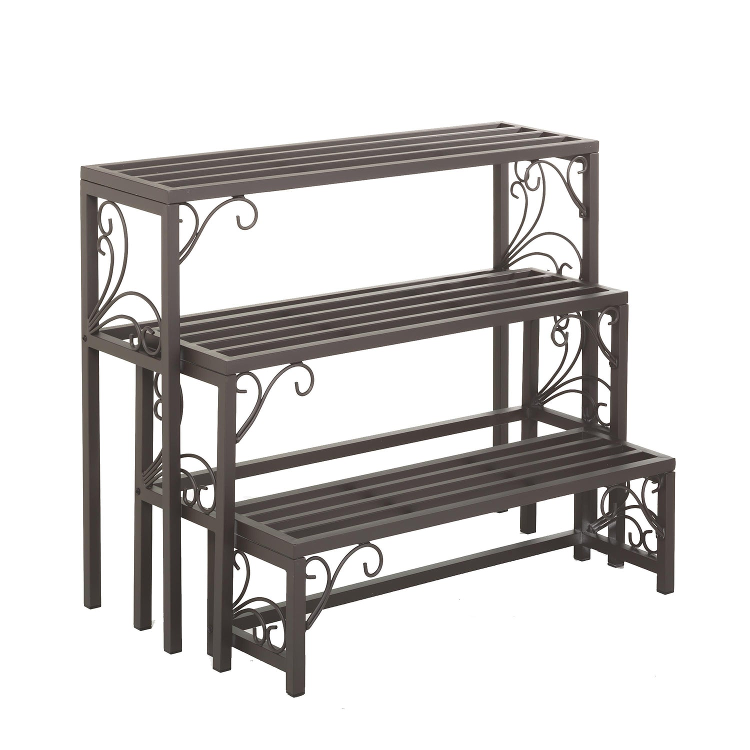 shoe rack as plant stand Nesting Metal Plant Stands Set of Three