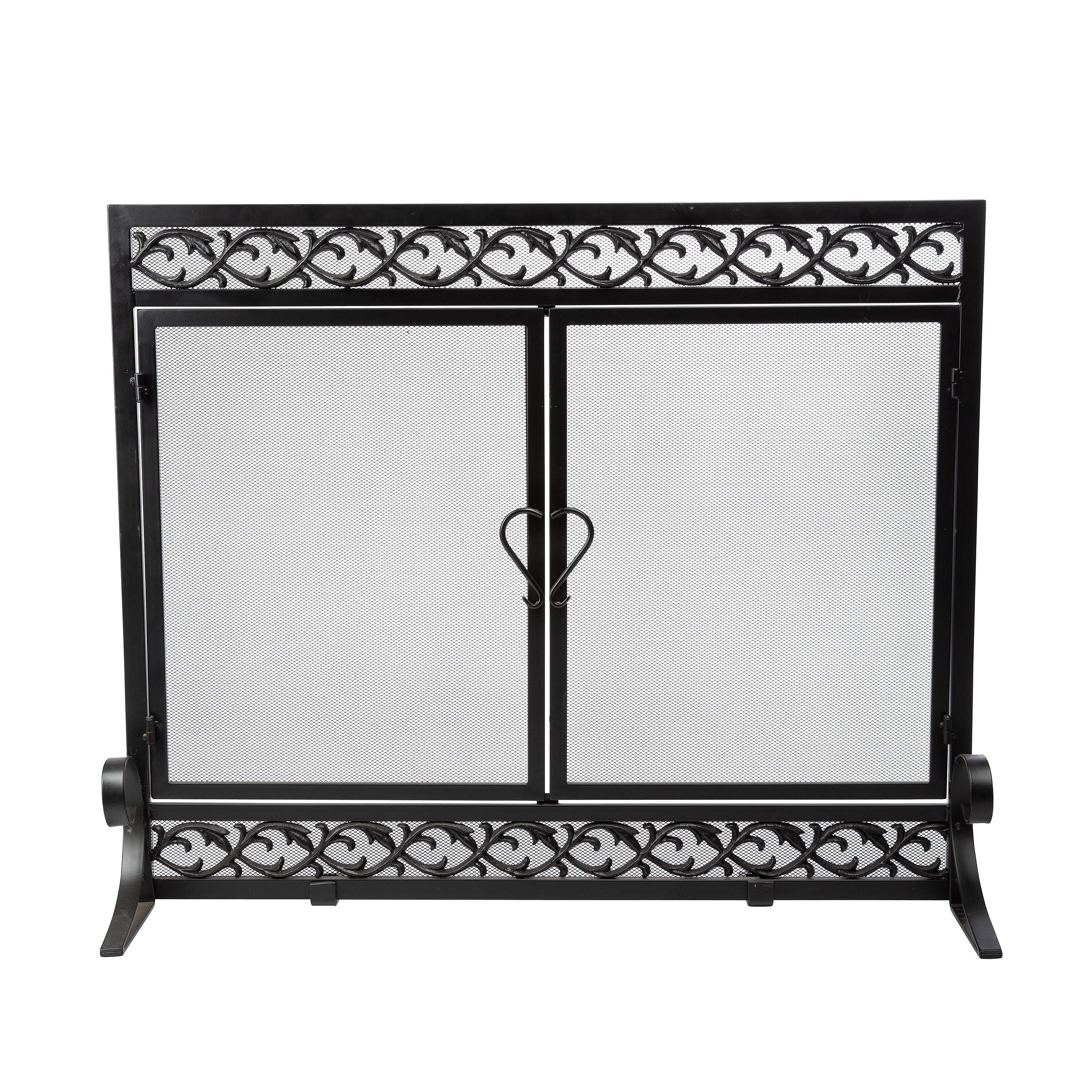 Plow & Hearth Cast Iron Scrollwork Fire Screen - Thumbnail 5