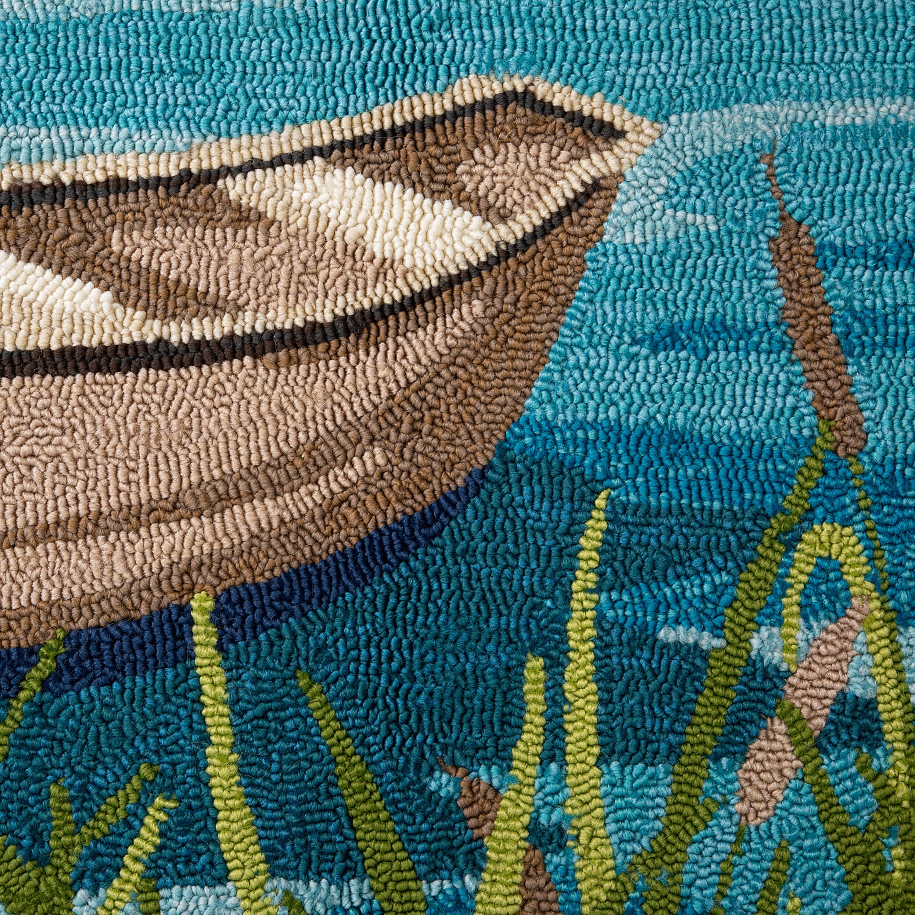 Indoor/Outdoor Hand-Hooked Polypropylene Boat Accent Rug – Plow