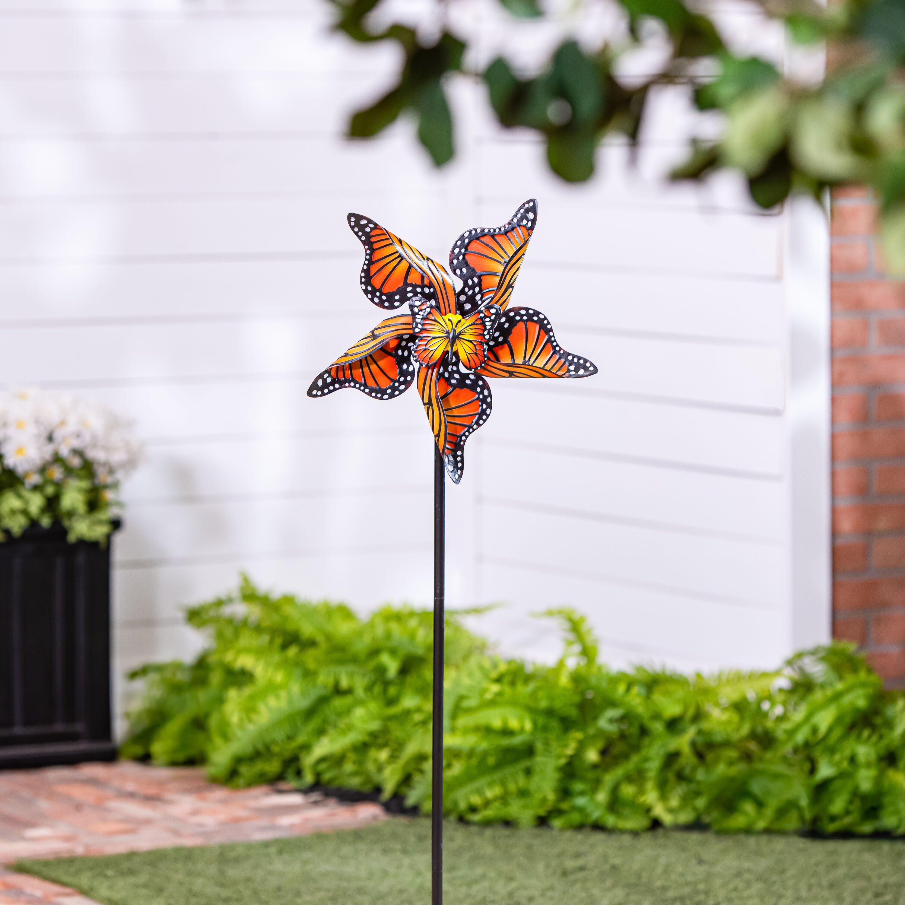 Evergreen Monarch Butterfly Wind Spinner - Thumbnail 3