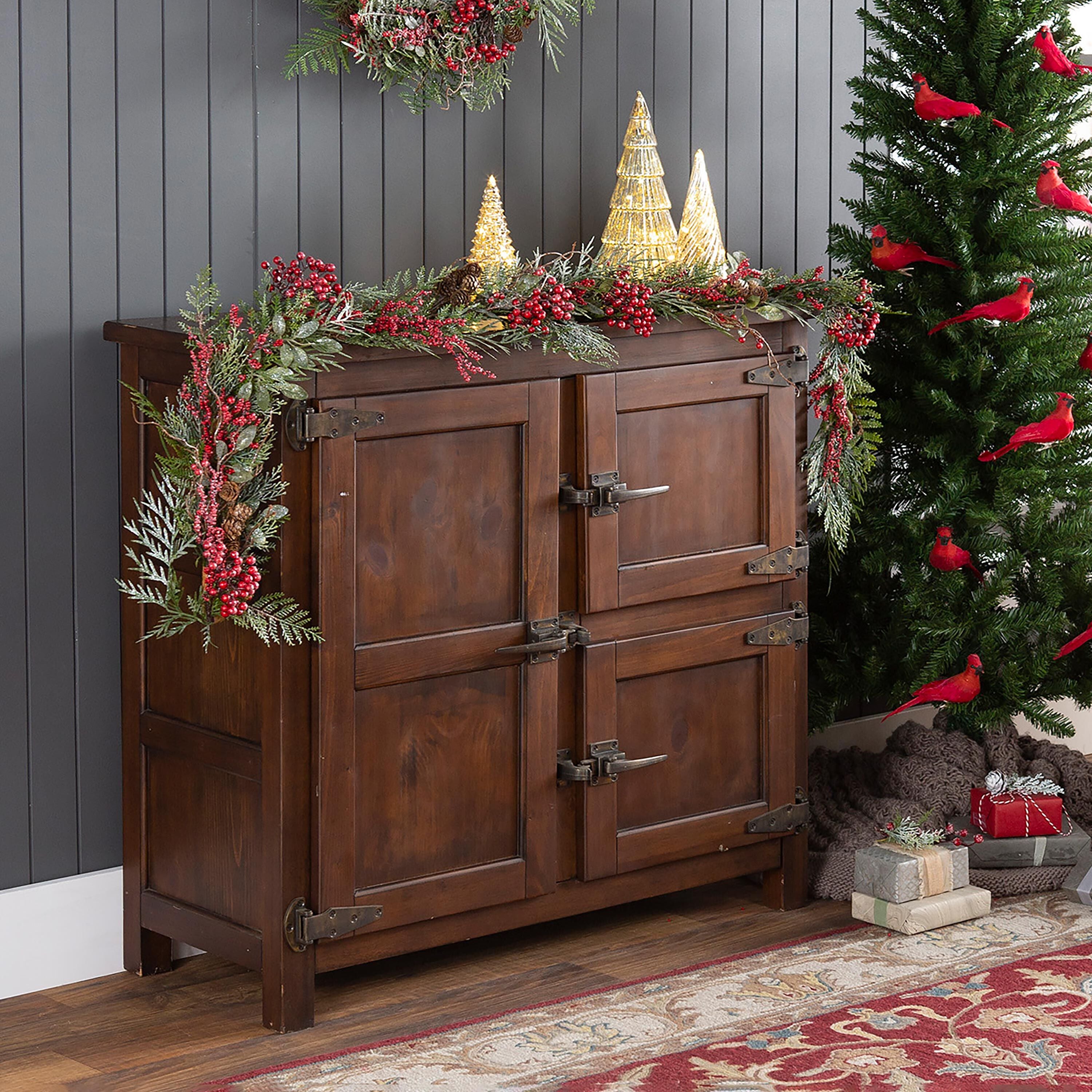 Portland Ice Box Wood Console Table with Replica Hardware – Plow