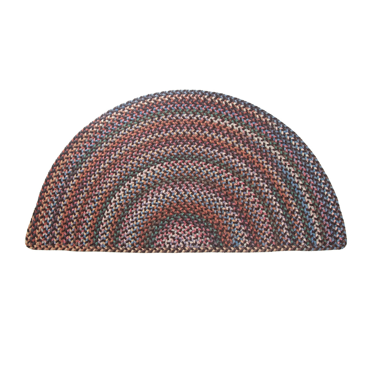 Half Round Runner Rug Blue Ridge Half Round Wool Braided Rug, 2' x 4' | Plow & Hearth