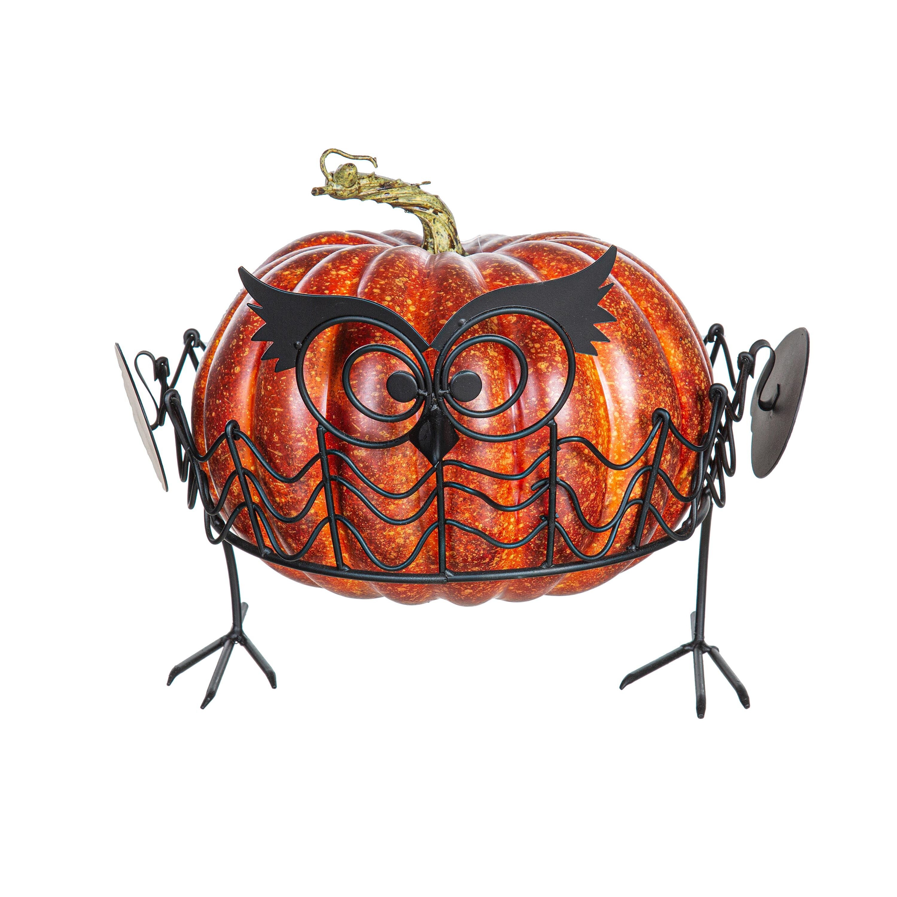 Plow & Hearth Owl Pumpkin Holders - Thumbnail 3