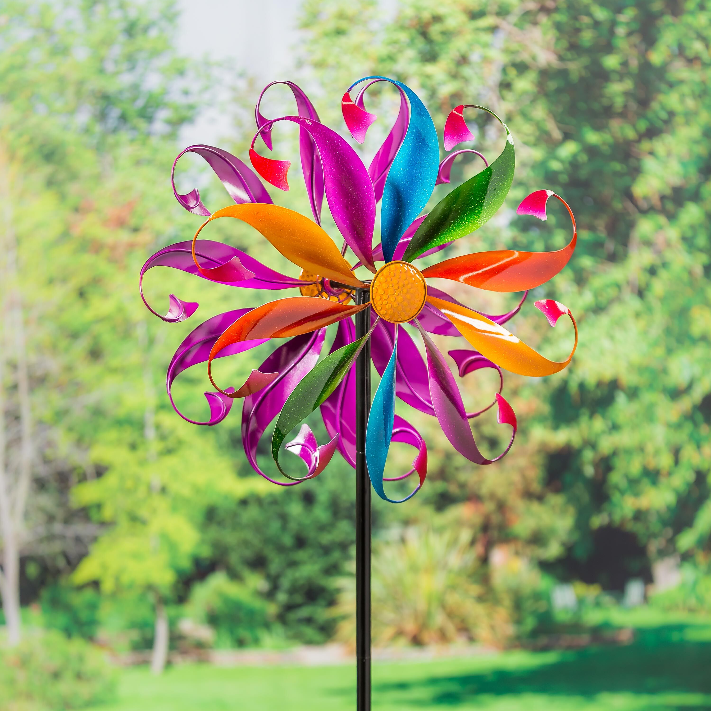 Colorful Mermaid Tail Metal Wind Spinner – Plow & Hearth
