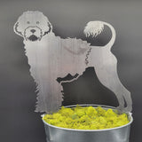 Portuguese Water Dog Garden Stake