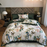 Luxury Birds Garden Long-Staple Cotton Bedding Set