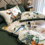 Luxury Birds Garden Long-Staple Cotton Bedding Set
