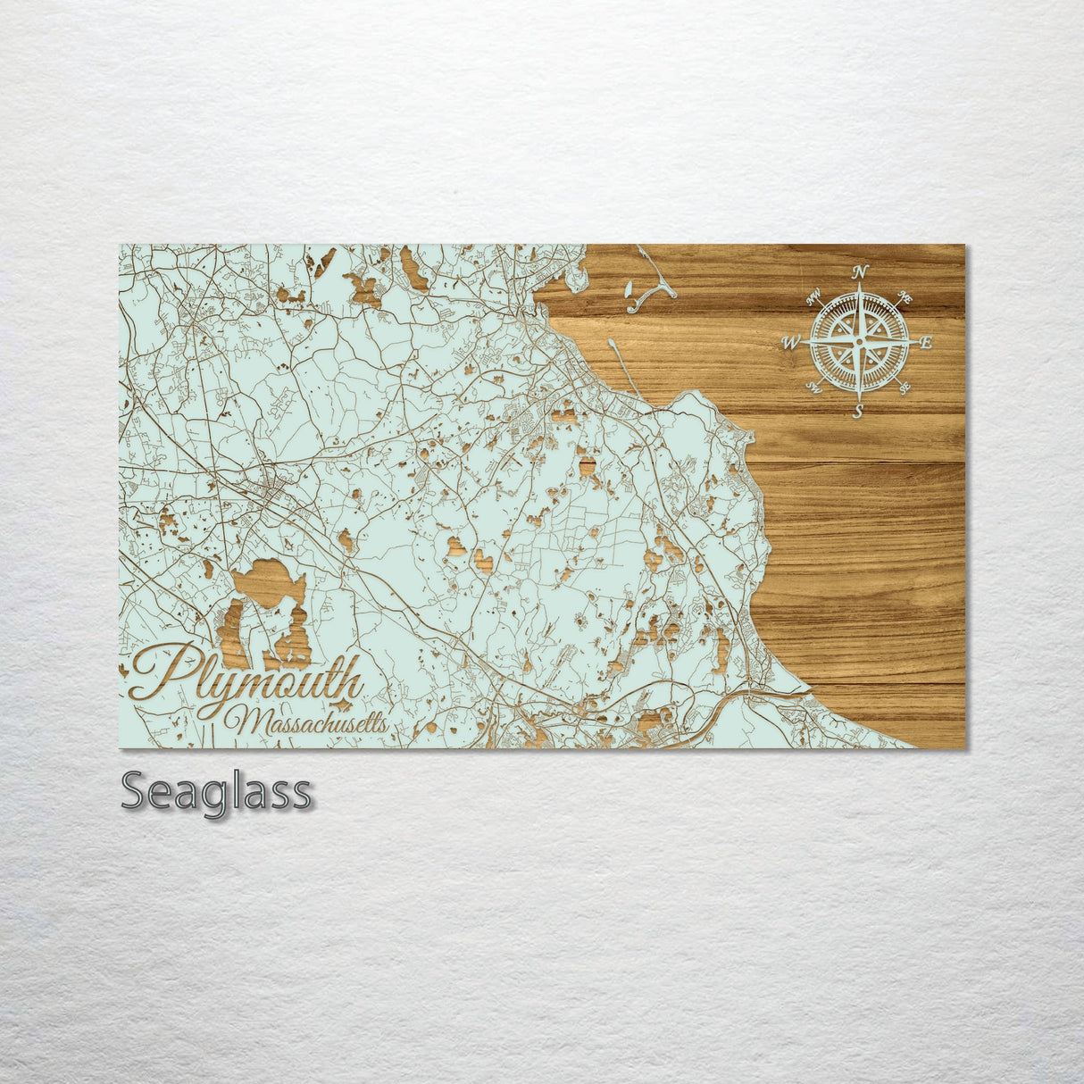 Plymouth, Massachusetts Engraved Map