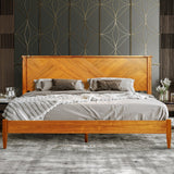 Rorns Panthera Platform Bed Frame With Headboard