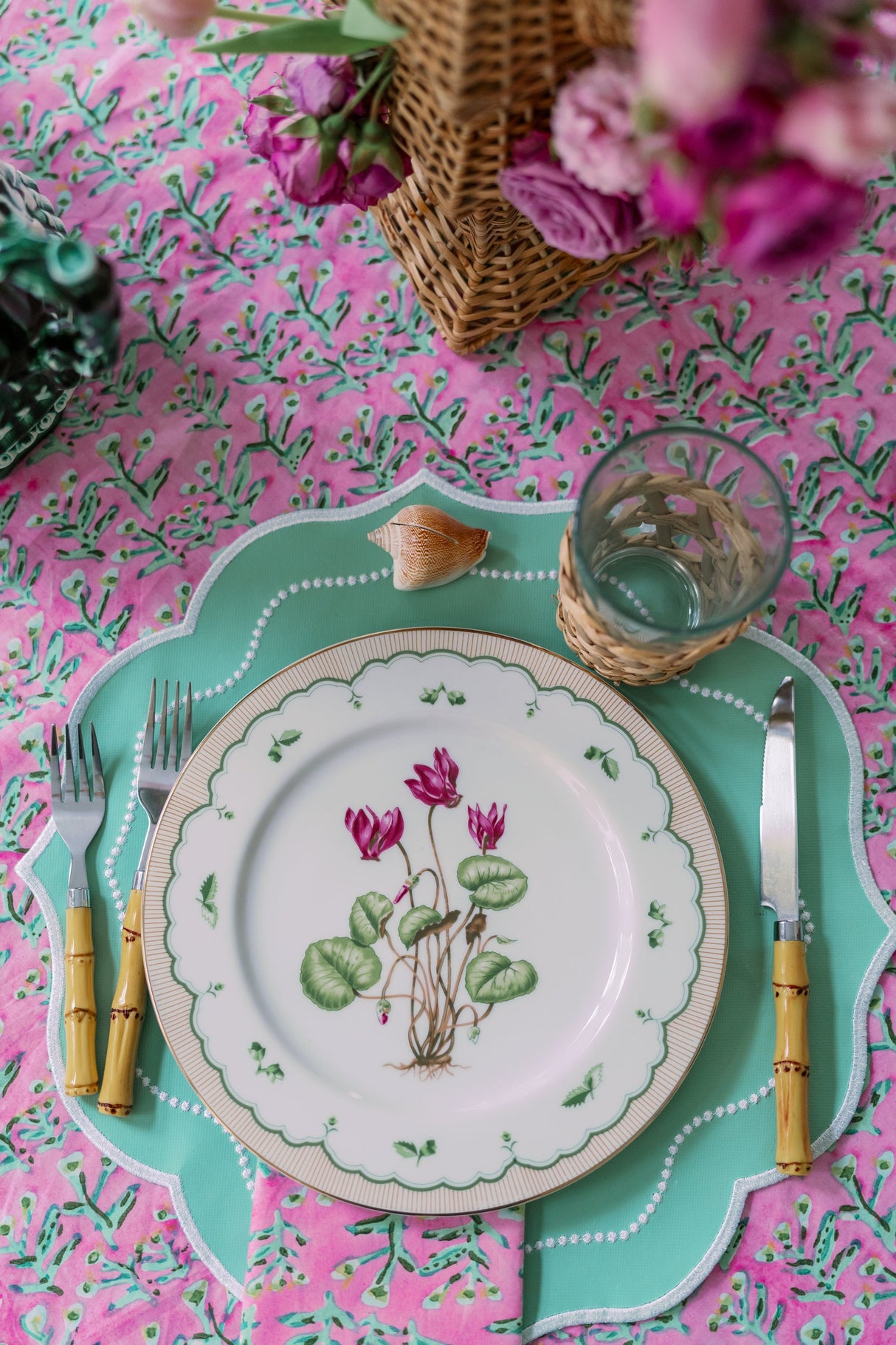 Tulip Pink Sydney Tablecloth