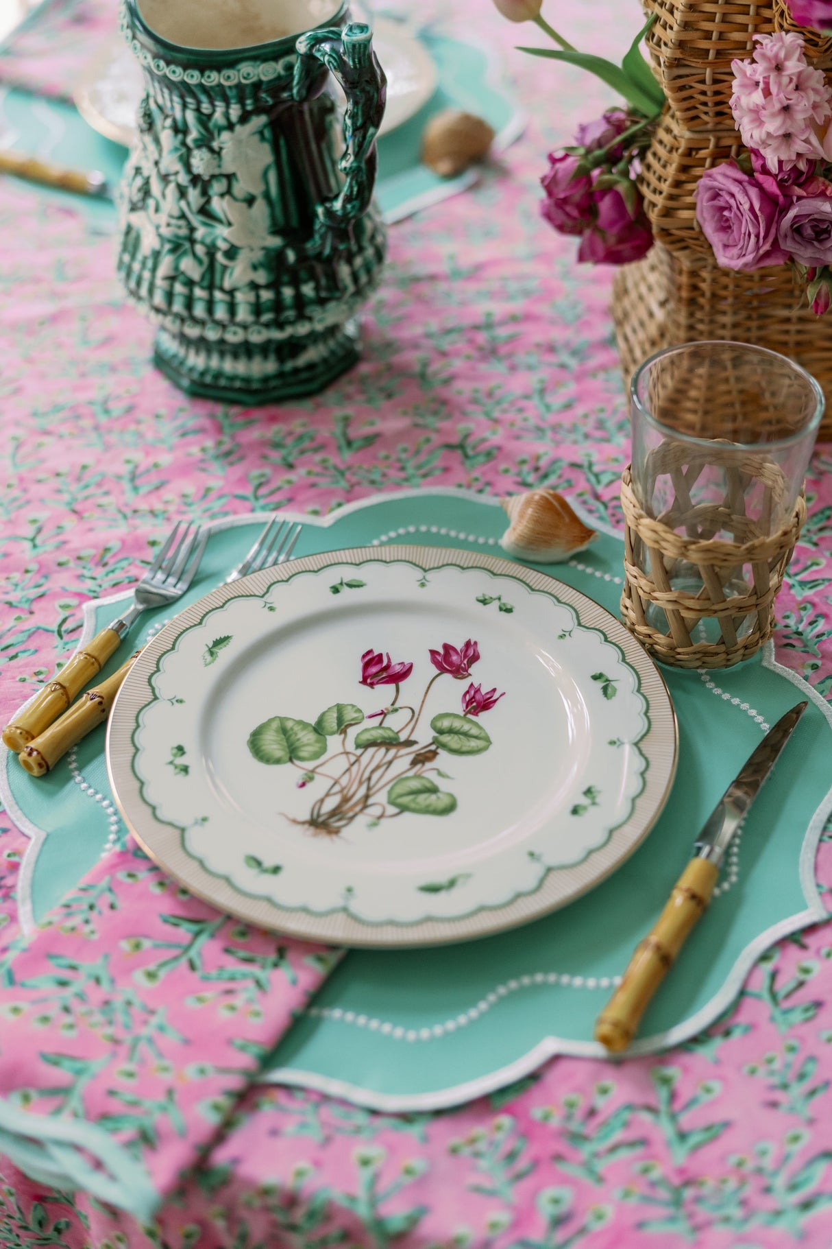 Tulip Pink Sydney Tablecloth
