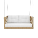East Green Millie Love Seat Porch Swing with Cushions