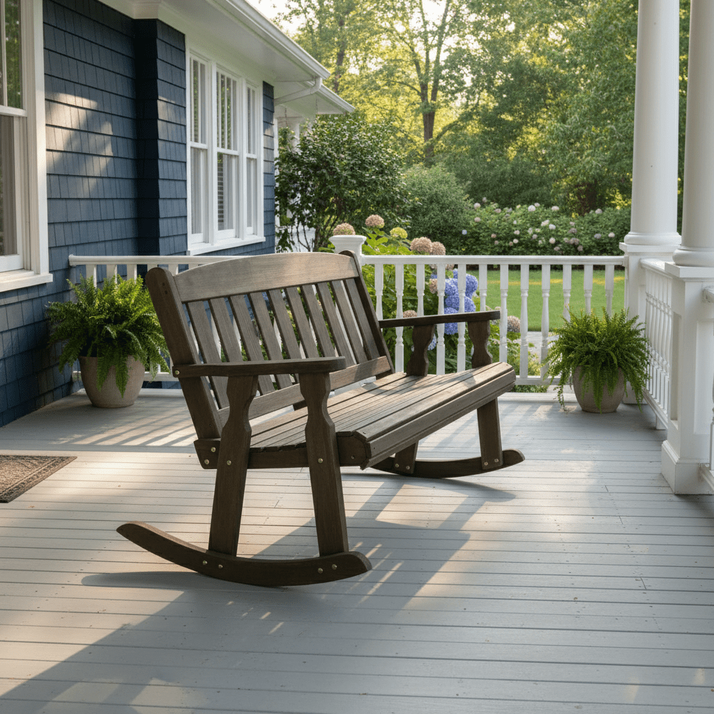 Amish Casual Heavy Duty Mission Outdoor Double Rocker