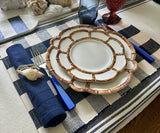 Blue Plaid Cloth Placemats