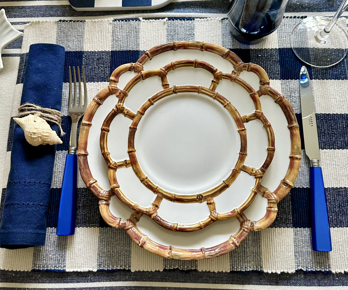 Blue Plaid Cloth Placemats