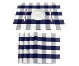 Blue Plaid Cloth Placemats