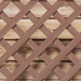 Wood Raised Garden Bed with Lattice Trellis