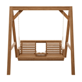Amish Casual Console Porch Swing with A-Frame Stand