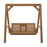 Amish Casual Console Porch Swing with A-Frame Stand