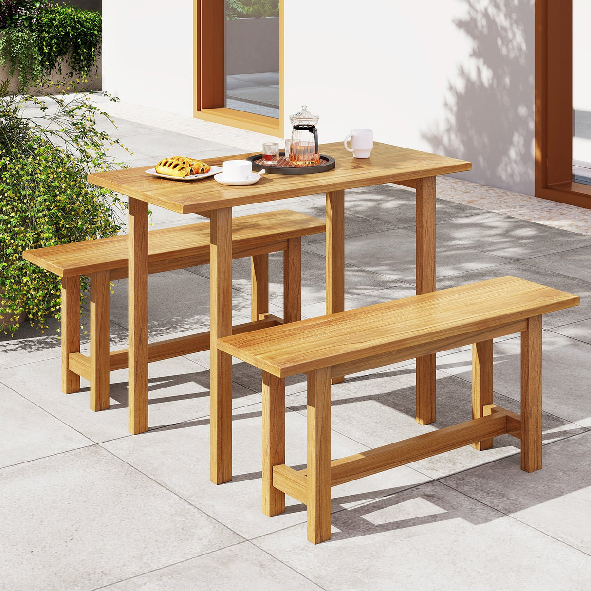 Outdoor Teak Wood Bench