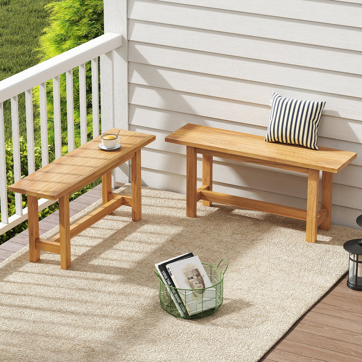 Outdoor Teak Wood Bench
