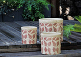 Ceramic Fern Patterned Planters