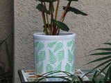 Ceramic Fern Patterned Planters