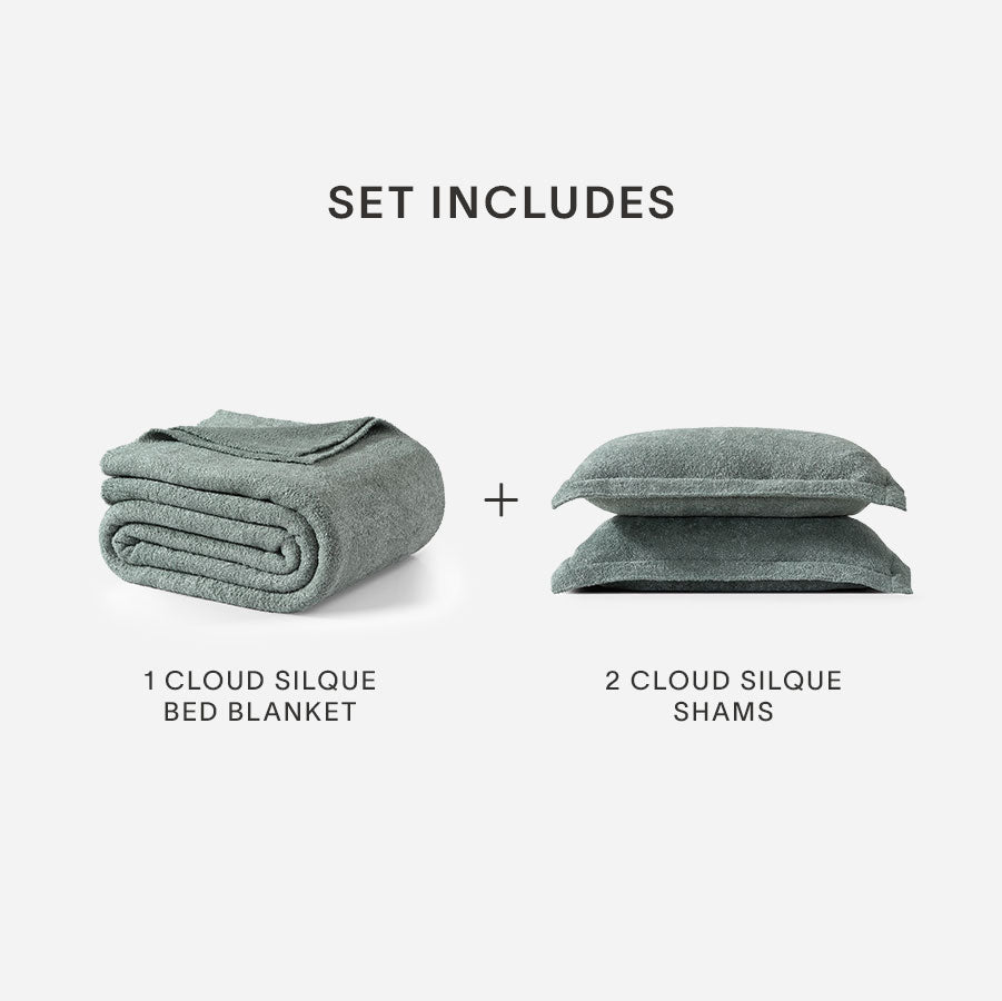 Cloud Silque Bed Blanket Bundle