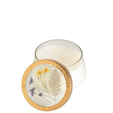 Roman Lavender Large Pressed Floral Candle