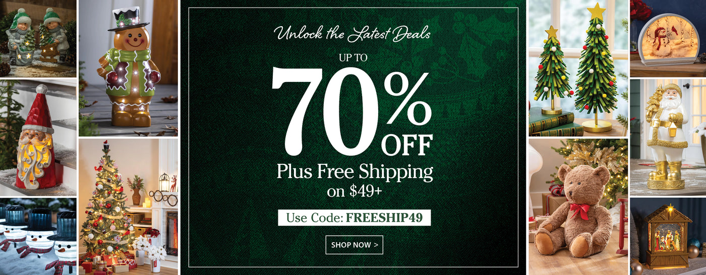 Unlock the Latest Deals Up to 70% Off Plus Free Shipping on $49+ Use Code FREESHIP49