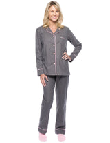 Womens Flannel Pajama Sleepwear Set