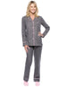 Womens Flannel Pajama Sleepwear Set