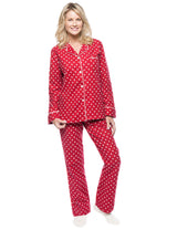 Womens Flannel Pajama Sleepwear Set
