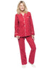 Womens Flannel Pajama Sleepwear Set
