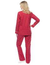 Womens Flannel Pajama Sleepwear Set