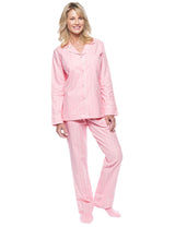 Womens Flannel Pajama Sleepwear Set